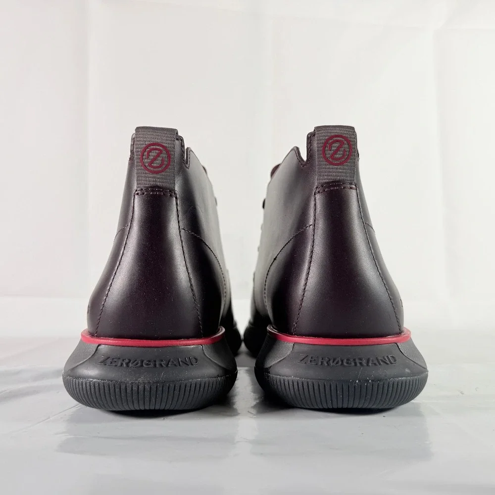 Cole Haan 4.ZERØGRAND Waterproof Chukka Boot Men's 10 W Pinot Magnet C34855